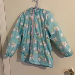 Carter’s Blue Unicorn and Rainbow Kids Jacket